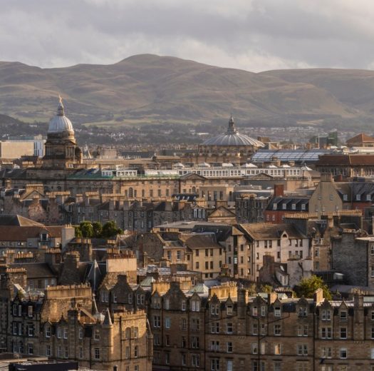 Edinburgh,University,Old,College,And,The,Pentlands,,Skyline,Scotland